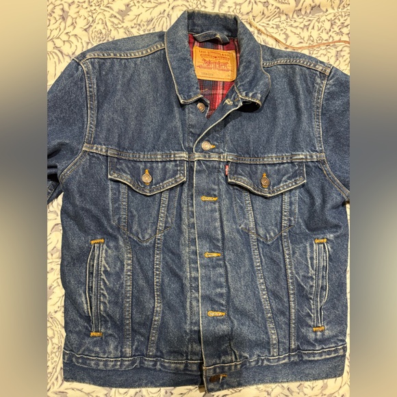 Vintage Levi’s Strauss heavy warm trucker denim / Jean Jacket size 36 - Picture 11 of 13